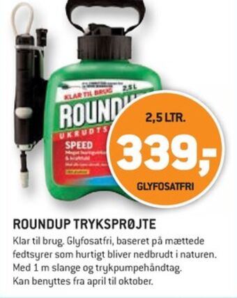 XL-BYG Roundup ukrudtsmiddel tilbud