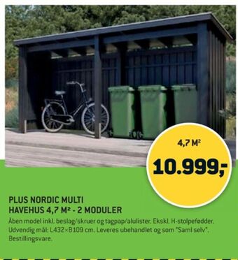 XL-BYG Plus havehus tilbud