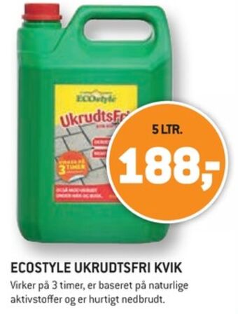 Ukrudtsfri ukrudtsmiddel