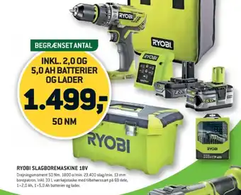Ryobi bore- og skruemaskine