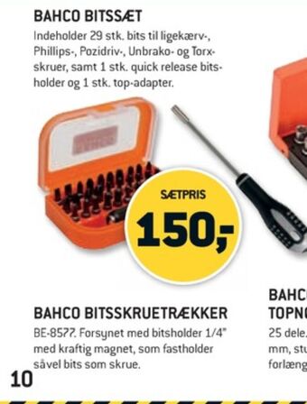XL-BYG Bahco bitssæt tilbud