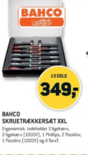 XL-BYG Bahco skruetrækkersæt tilbud