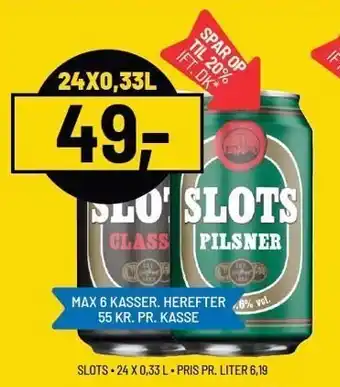 Priss Slots 24x0,33l tilbud