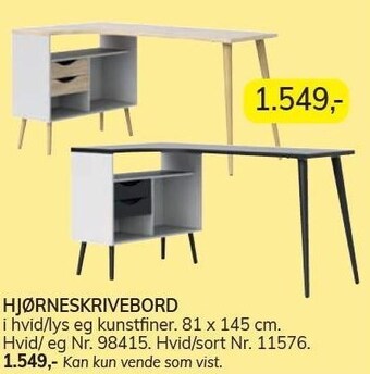 Hjørneskrivebord