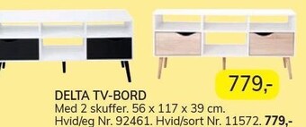 Daells Bolighus Delta tv-bord tilbud