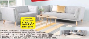 Daells Bolighus Sofasæt - sættilbud 3+2 pers. sofa tilbud