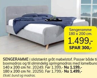 Daells Bolighus Sengeramme tilbud