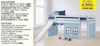 Daells Bolighus Halvhøj seng tilbud