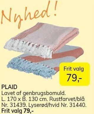 Daells Bolighus Plaid tilbud