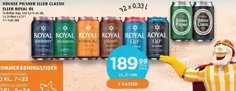 Scandinavian Park Odense pilsner eller classic eller royal øl tilbud