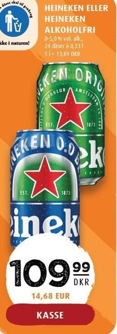 Scandinavian Park Heineken eller heineken alkoholfri tilbud