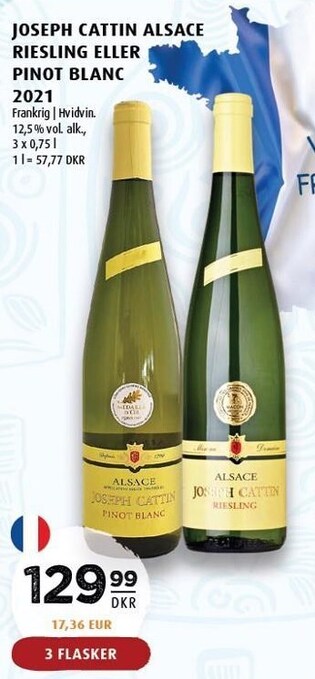 Scandinavian Park Joseph cattin alsace riesling eller pinot blanc 2021 tilbud