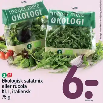REMA 1000 Økologisk salatmix el. rucola tilbud