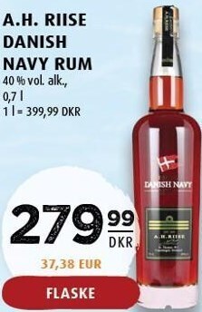 A.h. riise danish navy rum