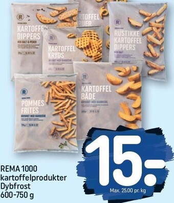 REMA 1000 Rema 1000 kartoffelprodukter tilbud