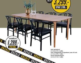 My Home Devon spisebordsstol tilbud