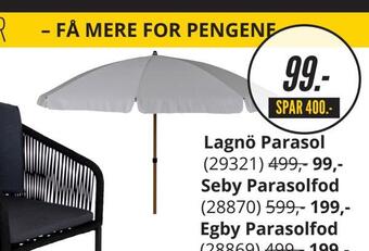 My Home Lagnö parasol tilbud