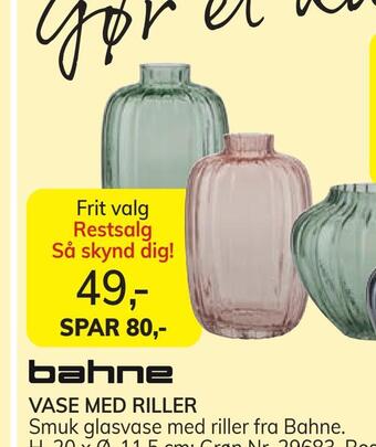 Daells Bolighus Vase med riller tilbud