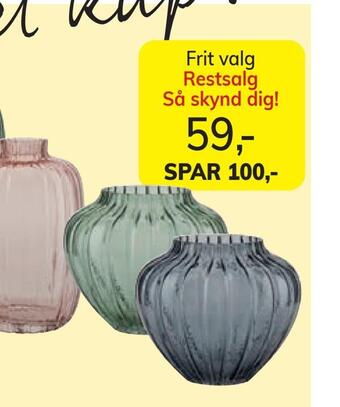Daells Bolighus Vase med riller tilbud