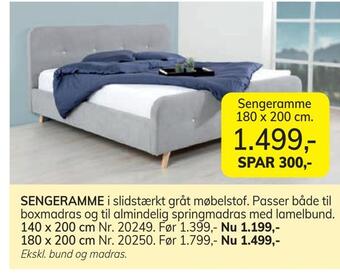 Daells Bolighus Sengeramme 180 x 200 cm tilbud