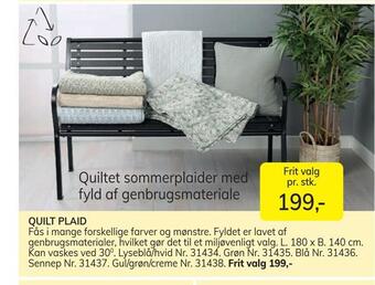 Daells Bolighus Quilt plaid tilbud