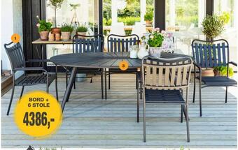 Harald Nyborg Bord + 6 stole tilbud
