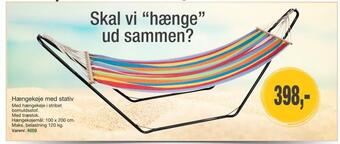 Harald Nyborg Hængekøje med stativ tilbud