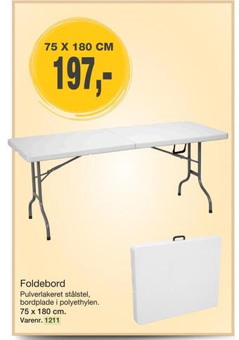 Harald Nyborg Foldebord tilbud