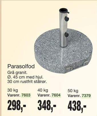 Harald Nyborg Parasolfod tilbud