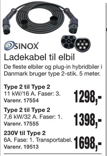 Harald Nyborg Ladekabel til elbil tilbud