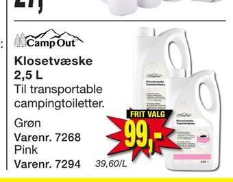 Harald Nyborg Klosetvæske 2,5 l tilbud