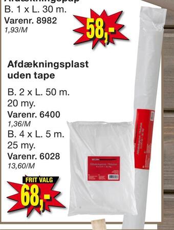 Harald Nyborg Afdækningsplast uden tape tilbud