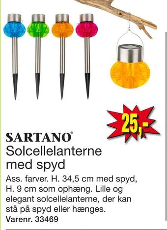 Harald Nyborg Solcellelanterne med spyd tilbud