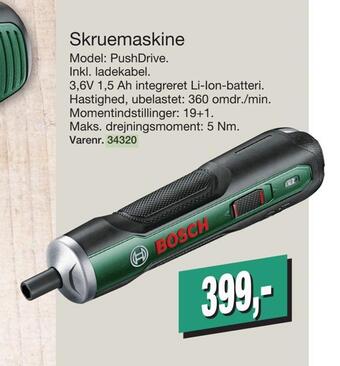 Harald Nyborg Skruemaskine tilbud