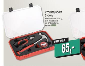 Harald Nyborg Værktøjssæt 3 dele tilbud