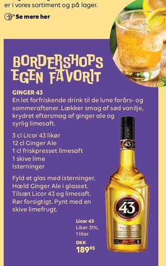 BorderShop Licor 43 tilbud