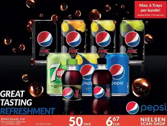 Nielsen's Discount Pepsi cola el. 7up 24x0,33 l. tilbud