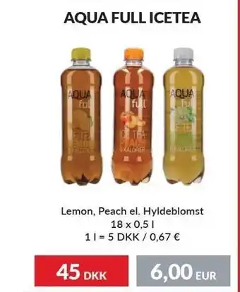 Nielsen's Discount Aqua full icetea 18x0,5 l. tilbud