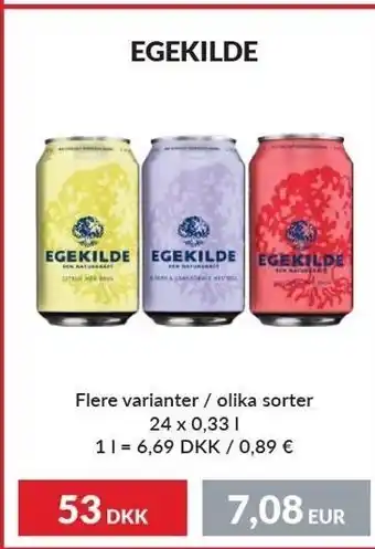 Egekilde - flere varianter 24x0,33 l.