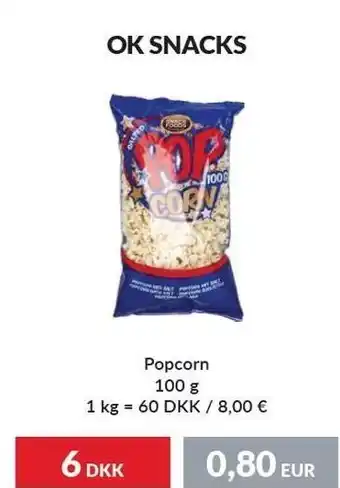 Nielsen's Discount Ok snacks popcorn tilbud