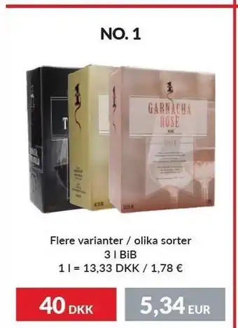 Nielsen's Discount No. 1 - flere varianter 3 l. tilbud