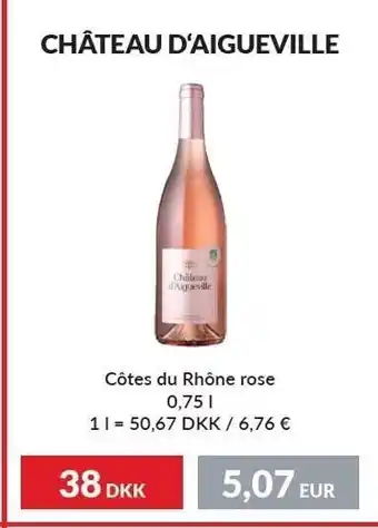 Nielsen's Discount Château d´aigueville côtes du rhône rose tilbud