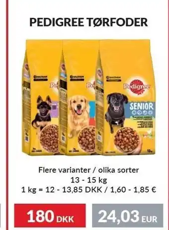 Nielsen's Discount Pedigree tørfoder - flere varianter tilbud