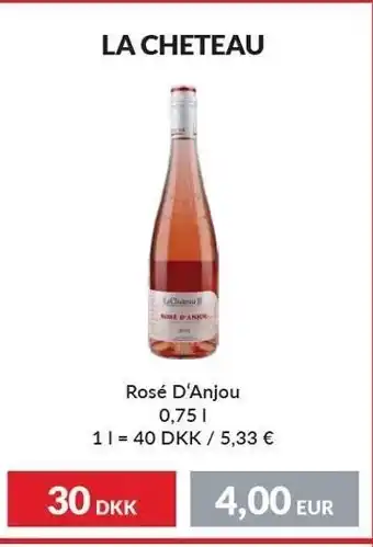 Nielsen's Discount La cheteau rosé d´anjou tilbud