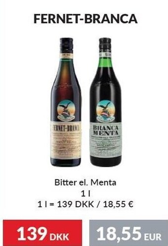 Nielsen's Discount Fernet-branca tilbud