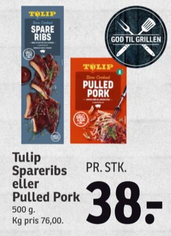 SPAR Tulip spareribs tilbud