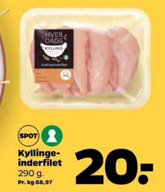 Netto Hverdags kyllingeinderfileter tilbud