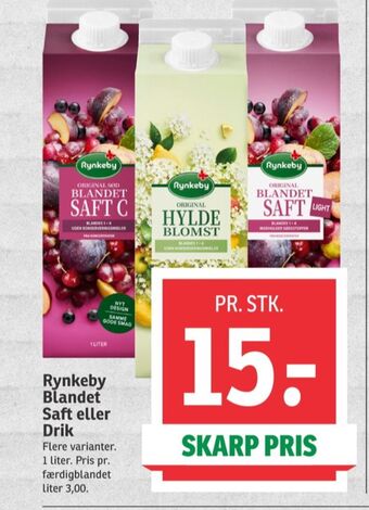 Blandet saft c konc. frugtsaft