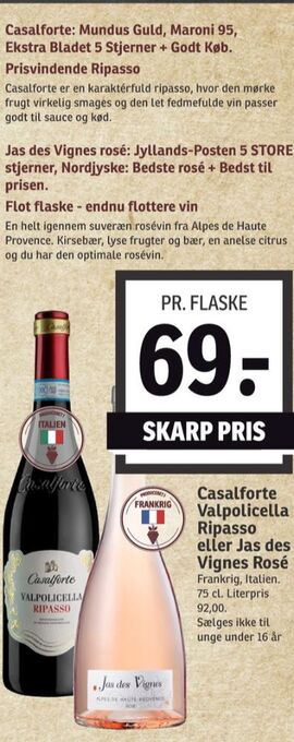 SPAR Ukendt italiensk rødvin tilbud