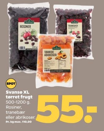 Netto Svansø rosiner tilbud